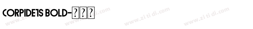 CorpidE1s Bold字体转换